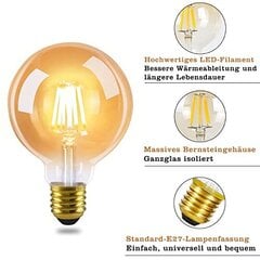 Kpl LED-lamppu E27 Vintage-lamppu - G80 Edison-lamppu 2700K hinta ja tiedot | Pöytävalaisimet | hobbyhall.fi