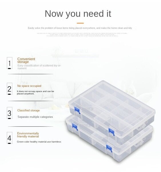 Tee-se-itse osat Box Screw Storage Box Työkalut Elektroninen komponentti