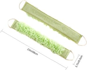 Strap Loofah Body Scrubber Mesh Back Scrub Puffs Bath Massager hinta ja tiedot | Moottoripyöräkypärät | hobbyhall.fi