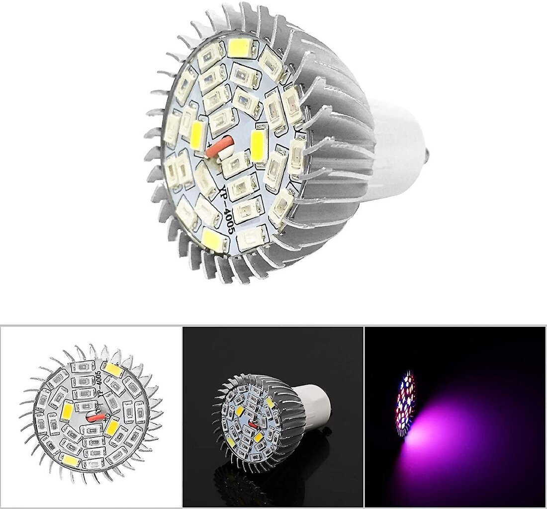 Plant Grow -lamppu, 28 W täyden spektrin LED-lamppu 85V-265V E14 hinta ja tiedot | Keittiökalusteet | hobbyhall.fi