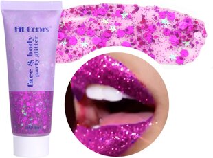 Body Glitter Gel, Geel Glitter Glitter Liquid Luomiväri, 50g hinta ja tiedot | Kauneudenhoitotarvikkeet | hobbyhall.fi