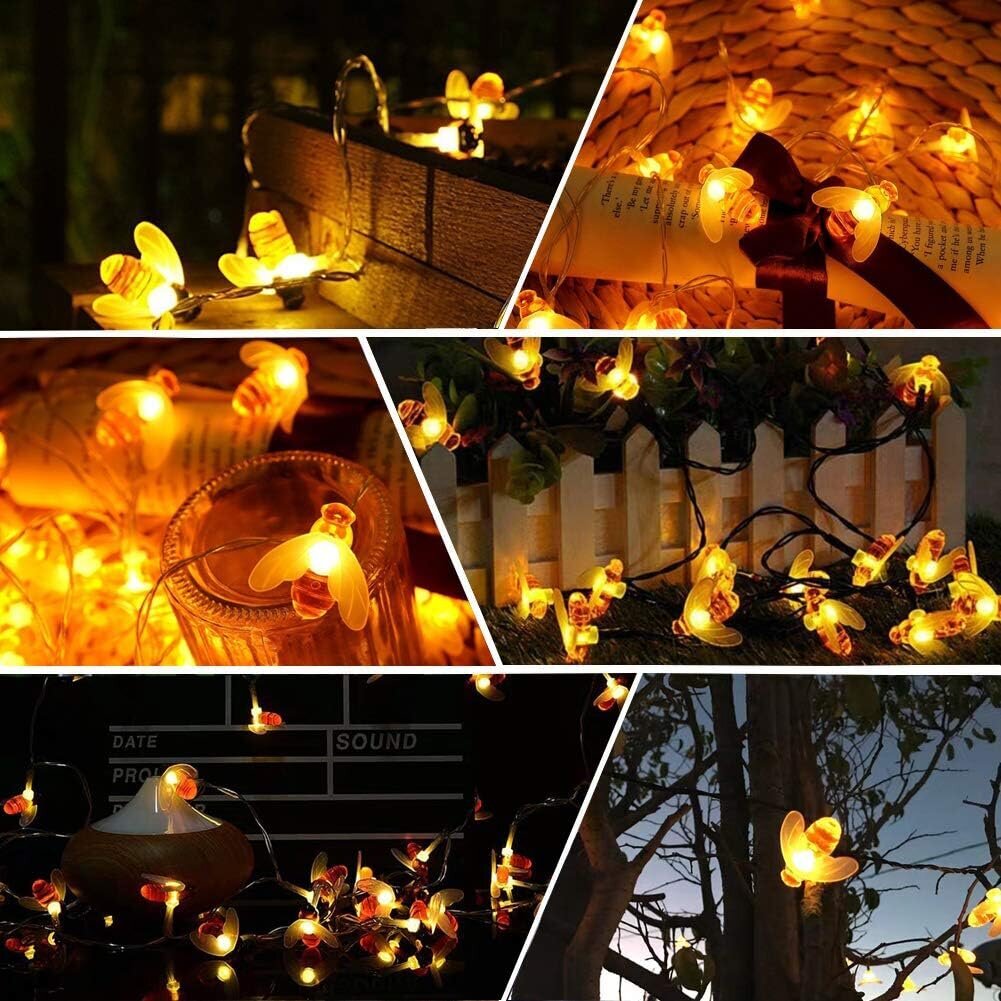 Outdoor Solar String Lights, 50 LED 7m 8 Mode Mood Lighting Wat hinta ja tiedot | Matkasängyt | hobbyhall.fi