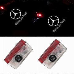 2x auton oven Led-logon projektorivalo Mercedes Benz Gls / glc / glb / gla/a/b/c / e-class-1:lle hinta ja tiedot | Lisätarvikkeet autoiluun | hobbyhall.fi