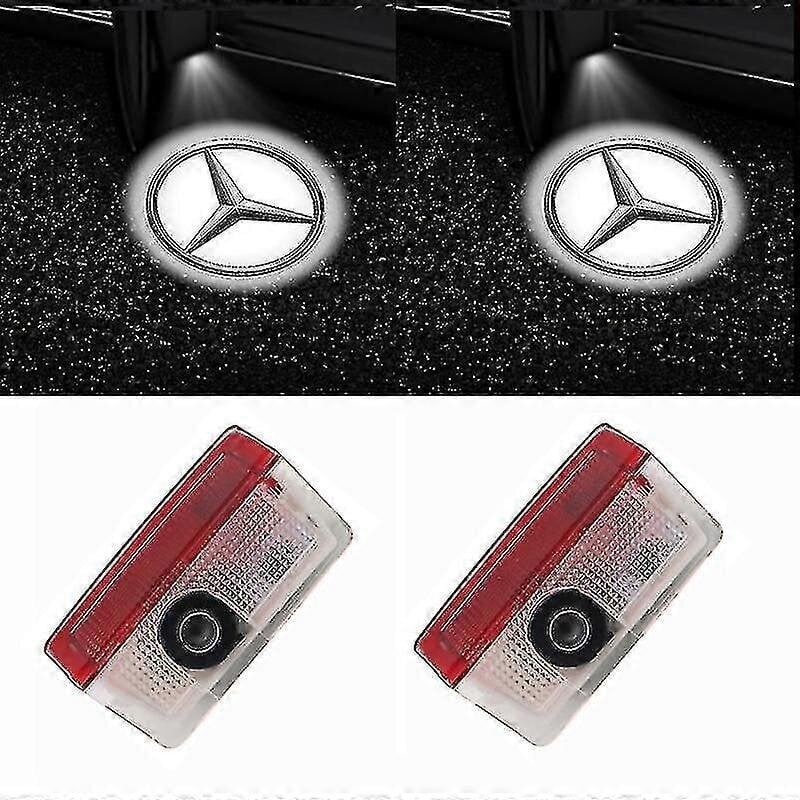 2x auton oven Led-logon projektorivalo Mercedes Benz Gls / glc / glb / gla/a/b/c / e-class-7:lle hinta ja tiedot | Lisätarvikkeet autoiluun | hobbyhall.fi