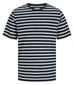 JACK & JONES miesten T-paita 12156101*09, laivastonsininen/valkoinen 5715602894968 hinta ja tiedot | Miesten T-paidat | hobbyhall.fi