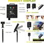 Solar Lights Outdoor Garden, 4 kpl 120 LED ilotulitus kuparia hinta ja tiedot | Puutarha- ja ulkovalot | hobbyhall.fi