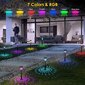 Solar Garden Lights Outdoor, 6 Pack Solar Lights Outdoor hinta ja tiedot | Puutarha- ja ulkovalot | hobbyhall.fi