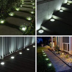 Solar Ground Lights, 4 Pack Solar Disc Lights Outdoor hinta ja tiedot | Puutarha- ja ulkovalot | hobbyhall.fi