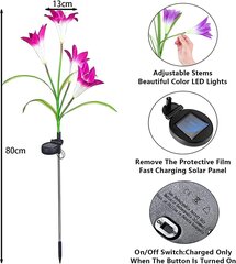 Solar Garden Light Outdoor Christmas Lily Halloween hinta ja tiedot | Puutarha- ja ulkovalot | hobbyhall.fi