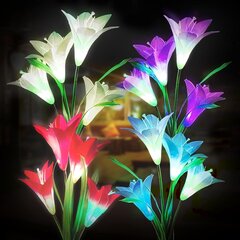 Solar Garden Light Outdoor Christmas Lily Halloween hinta ja tiedot | Puutarha- ja ulkovalot | hobbyhall.fi