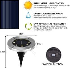 Ulkokäyttöinen aurinkovalo,【4】8 LED 300 aurinkoenergialla toimiva puutarhavalaisin hinta ja tiedot | Puutarha- ja ulkovalot | hobbyhall.fi