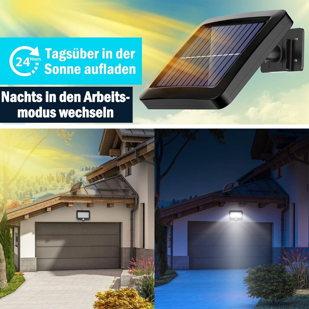 56 LED Outdoor Solar Motion Sensor Light hinta ja tiedot | Puutarha- ja ulkovalot | hobbyhall.fi