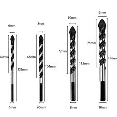 monen materiaalin poranterän sarja keramiikkaa, laattoja ja betonia varten hinta ja tiedot | Käsityökalut | hobbyhall.fi