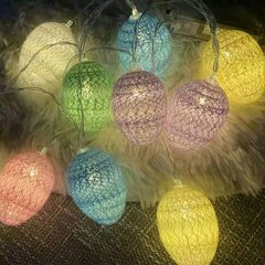 Easter Egg String Lights - 1,5m 10 LED Easter Egg String Lights hinta ja tiedot | Puutarha- ja ulkovalot | hobbyhall.fi