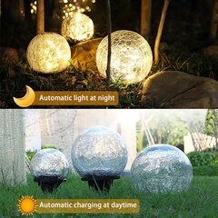 Solar Garden Lights Säröillä lasipallo ulkona vedenpitävä johto hinta ja tiedot | Puutarha- ja ulkovalot | hobbyhall.fi