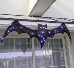 Halloween-sisustus, riippuva lepakko, vilkkuva 30 LED-violettivaloa hinta ja tiedot | Puutarha- ja ulkovalot | hobbyhall.fi