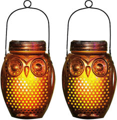 Solar Owl Flame Light, Solar Flickering Flame Light Outdoor hinta ja tiedot | Puutarha- ja ulkovalot | hobbyhall.fi