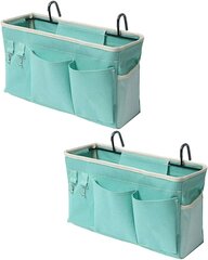 Bedside Caddy, 2 Pack Bedside Organizer Caddy ripustettava säilytystila hinta ja tiedot | Käsityökalut | hobbyhall.fi