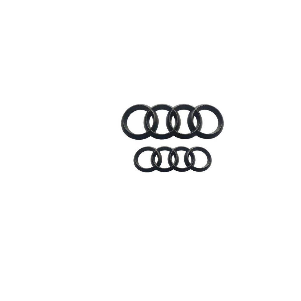 Audi A6L Black Edition Blackline Emblem Logo Ring Black12 ye hinta ja tiedot | Auton yleismatot | hobbyhall.fi