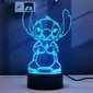 2 in 13D Illusion Animation LED-valo RGB 16 Colors Remote hinta ja tiedot | Lastenhuoneen valaisimet | hobbyhall.fi