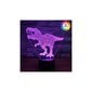 Dinosaur yövalaisin, 3D hologrammi yövalo lapsille hinta ja tiedot | Lastenhuoneen valaisimet | hobbyhall.fi