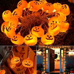 Halloween String Lights, 3M 20LED Halloween Pumpkin String Lights hinta ja tiedot | Jouluvalot | hobbyhall.fi