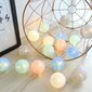 Cotton Ball Light Garland, kodin sisustus joulukoristeita hinta ja tiedot | Jouluvalot | hobbyhall.fi