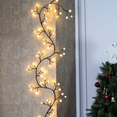 Ruskea oksaseppele 8,8 Ft 84 Led-himmeä pallovalot sisäkäyttöön hinta ja tiedot | Jouluvalot | hobbyhall.fi