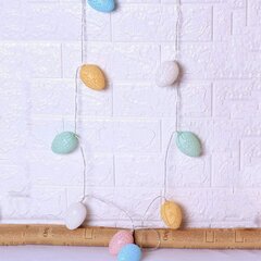 Easter Egg String -valot, paristokäyttöiset LED-valot hinta ja tiedot | Jouluvalot | hobbyhall.fi