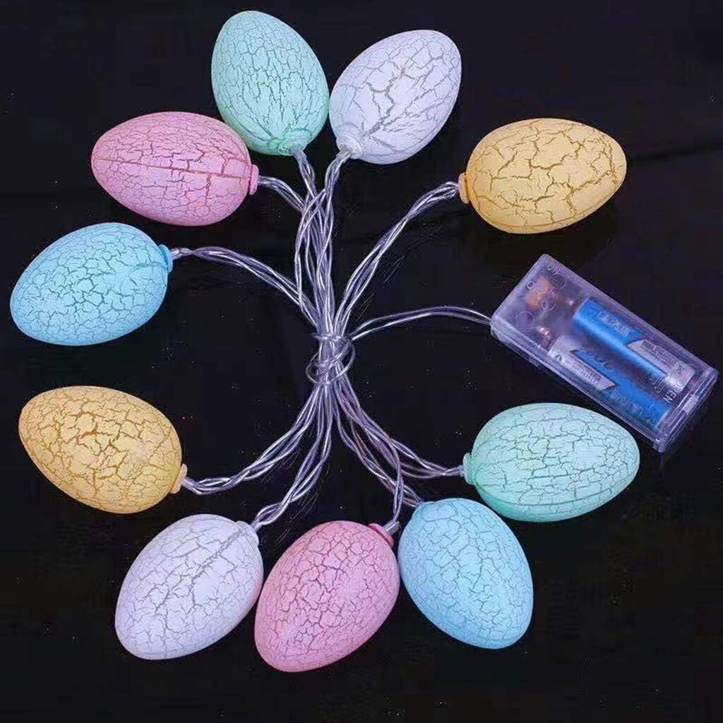 Easter Egg String -valot, paristokäyttöiset LED-valot hinta ja tiedot | Jouluvalot | hobbyhall.fi