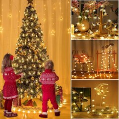 Fairy Lights, 6M 40LED Christmas Snowflake Lights USB ja Bat hinta ja tiedot | Jouluvalot | hobbyhall.fi