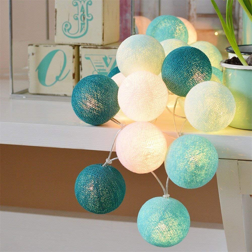 String Lights Puuvillapallot Paristo -3M 20 LED Valot Valaistus hinta ja tiedot | Jouluvalot | hobbyhall.fi