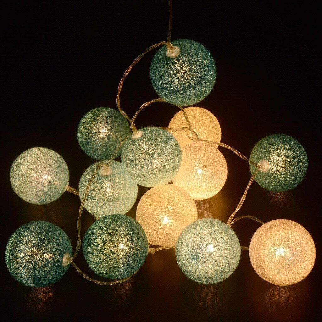 String Lights Puuvillapallot Paristo -3M 20 LED Valot Valaistus hinta ja tiedot | Jouluvalot | hobbyhall.fi