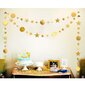 4 Pack Golden Juhlakoristeet Dot Star Garland Banner Bright hinta ja tiedot | Hauskat juhlapelit ja -tuotteet | hobbyhall.fi