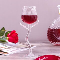 Ruusuviinilasit, Romantic Rose Shape -viinilasit 160ml, 1kpl hinta ja tiedot | Juomapullot | hobbyhall.fi