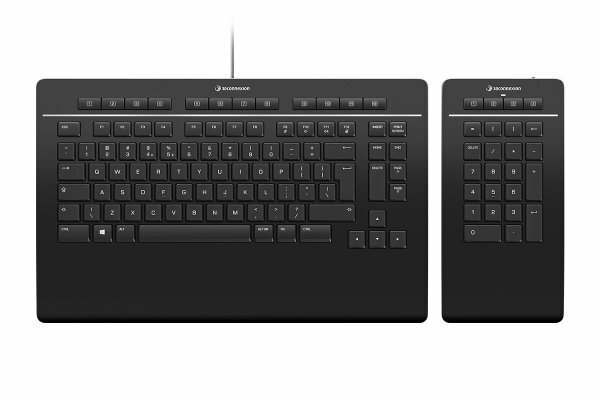 3DC Keyboard Pro langallinen näppäimistö (Nordic) numeronäppäimistöllä hinta ja tiedot | Näppäimistöt | hobbyhall.fi