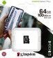 Kingston MicroSD Canvas Select Plus 64GB Muistikortti hinta ja tiedot | Kameran muistikortit | hobbyhall.fi