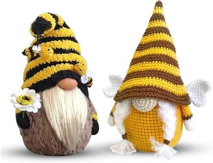 2 kpl Bumble Bee Spring Gnome Pehmo - Mr ja Mrs Honeybee Gnomes hinta ja tiedot | Maaporat | hobbyhall.fi