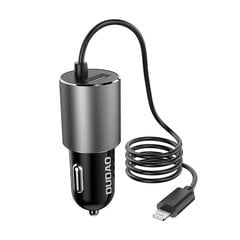 Dudao USB-autolaturi sisäänrakennetulla 3,4 A Lightning-kaapelilla, musta (R5Pro L) hinta ja tiedot | Dudao Puhelimet, älylaitteet ja kamerat | hobbyhall.fi