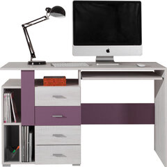 työpöytä Next 13, valkoinen/violetti hinta ja tiedot | Tietokonepöydät ja työpöydät | hobbyhall.fi