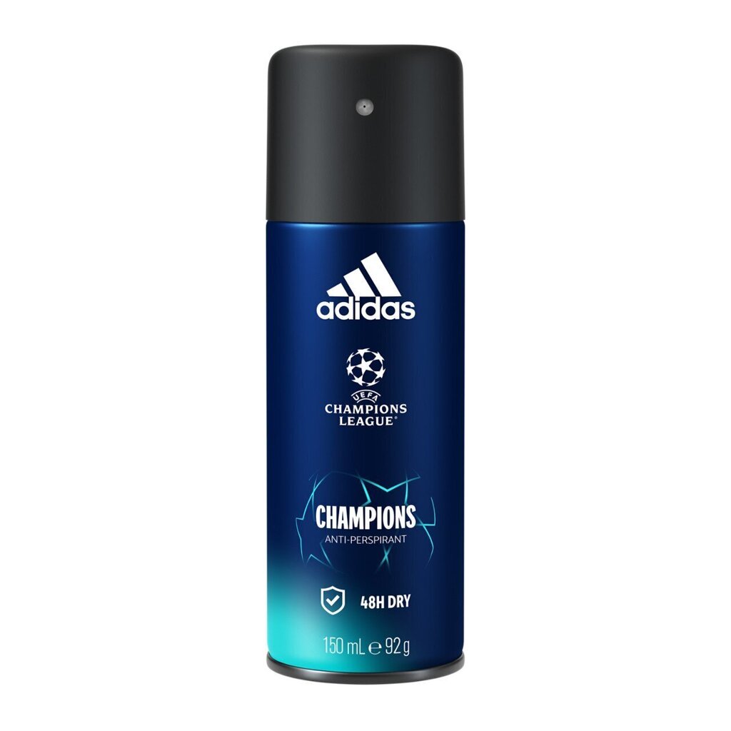 ADIDAS UEFA VIII miesten suihkedeodorantti 150ml hinta ja tiedot | Deodorantit | hobbyhall.fi