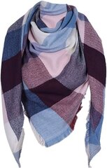 Scarf Dam Rutig Scarf Oversized Vinter Scarf Dam Sininen pinkki hinta ja tiedot | Naisten huivit | hobbyhall.fi