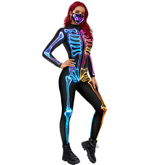 Naisten seksikäs luurankoasu Halloweeniin Skeleton Body L hinta ja tiedot | Naamiaisasut | hobbyhall.fi