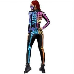 Naisten seksikäs luurankoasu Halloweeniin Skeleton Body L hinta ja tiedot | Naamiaisasut | hobbyhall.fi