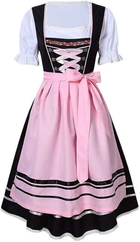 Traditionell Dirndl-klänning för kvinnor, Oktoberfest,Black M hinta ja tiedot | Naamiaisasut | hobbyhall.fi