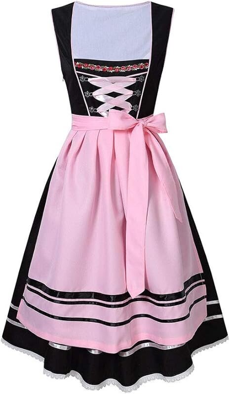 Traditionell Dirndl-klänning för kvinnor, Oktoberfest,Black M hinta ja tiedot | Naamiaisasut | hobbyhall.fi