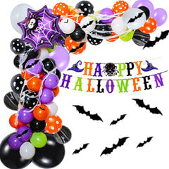 Halloween Balloon Arch Kit, Halloween-ilmapallot konfettipallolla hinta ja tiedot | Ilmapallot | hobbyhall.fi