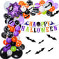 Halloween Balloon Arch Kit, Halloween-ilmapallot konfettipallolla hinta ja tiedot | Ilmapallot | hobbyhall.fi