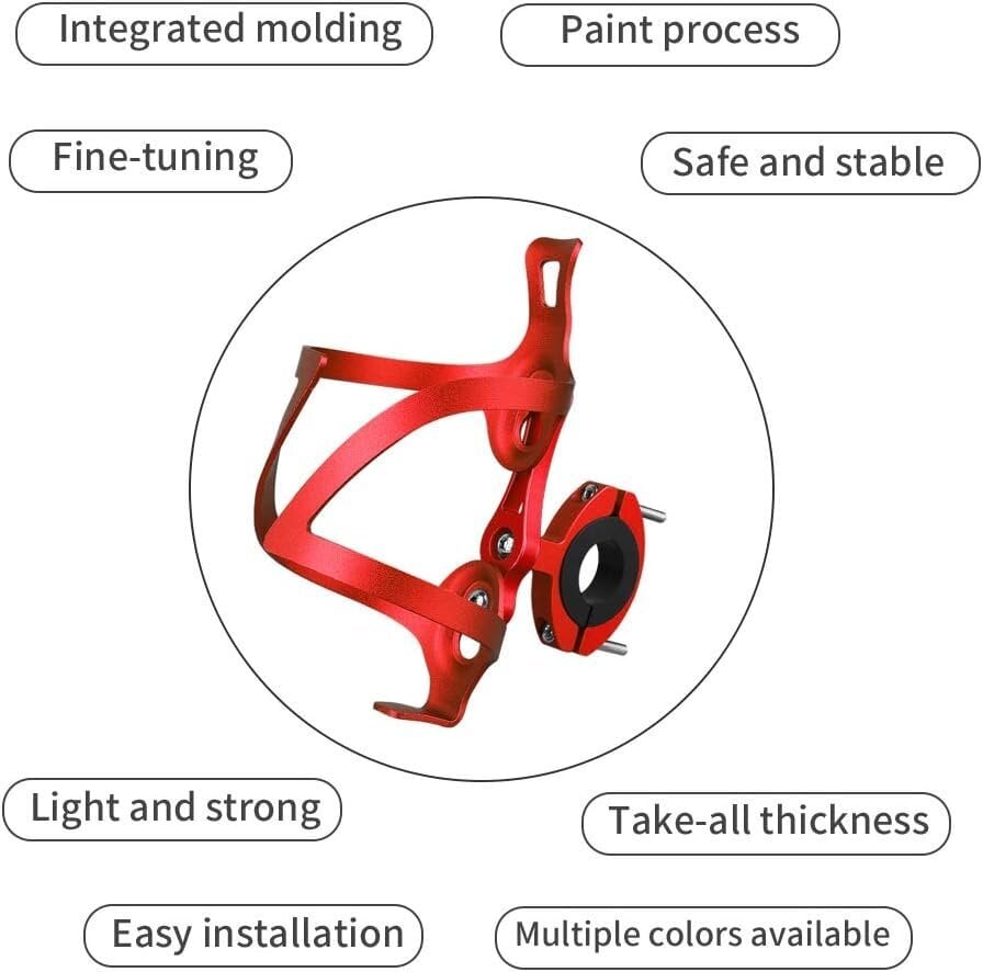 Säädettävä pyöräilyvesipullokori alumiiniseoksesta valmistettu polkupyörä hinta ja tiedot | Juomapullot ja telineet polkupyöriin | hobbyhall.fi
