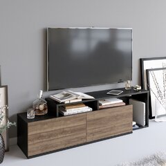 TV-pöytä Kalune Design Nexera, musta/ruskea hinta ja tiedot | TV-tasot | hobbyhall.fi